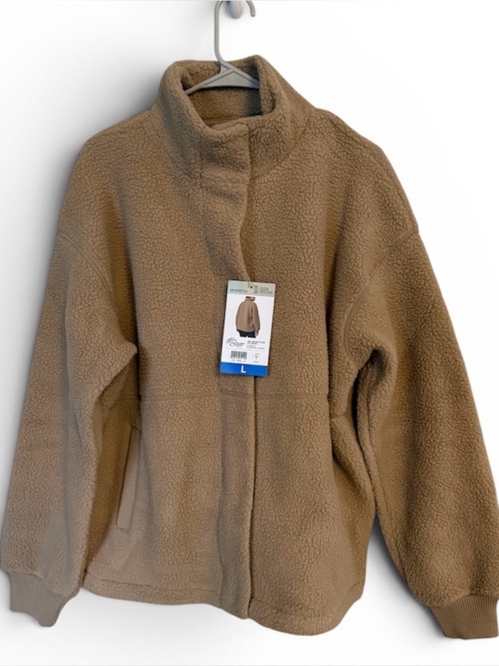 Mondetta Tan Sherpa Zip-Up Jacket